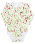 Kit Body Bebê Menina Manga Longa Suedine Algodão Liso Estampado e Piquet com Elastano