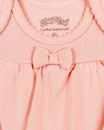 Kit Body Bebê Menina Manga Longa Suedine Algodão Liso Estampado e Piquet com Elastano