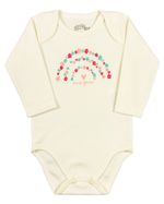 Kit Body e Calça Culote Bebê Menina Suedine Piquet e Cotton Listrado Flores