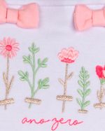Macacao Bebe Suedine Menina Estampado e Liso Kit Macacão Suedine Algodao Floral 2 Pecas