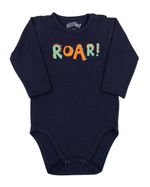 Kit Body e Culote Bebê Cotton e Malha Trabalhada Roar!