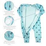 Macacao Bebe Menino Plush Estampado e Liso Kit Macacão Plush Menino Urso 2 Peças
