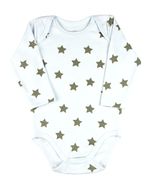 Kit Body Bebê Menino Suedine Estampado Robôs e Estrelas