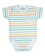 Kit Body Bebê Menino Suedine Listrado e Estampado Sun and Fun