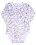 Pijama Bebê Body Suedine Estampado Calça Ribana