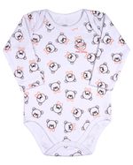 Pijama Bebê Body Suedine Estampado Calça Ribana