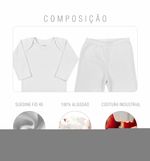 Kit Bebê 6 peças - 3 Bodies e 3 Calças de Suedine