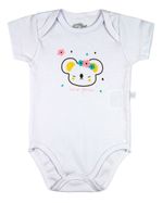 Conjunto Bebe Menina Suedine Liso e Suedine Estampado Ursinha Coala