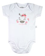 Conjunto Bebe Menina Suedine Estampado e Suedine Liso Zebrinha