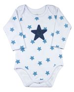 Conjunto Bebê Plush Laserwash e Suedine Estampado Estrelinhas