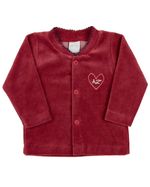 Conjunto Bebê Inverno Casaco Body e Calça Plush e Malha Canelada Caracol