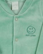 Conjunto Plush Bebe Menino Menina Casaco Body e Culote Estampa Zebrinhas