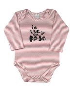 Conjunto Bebê Plush Ondulê, Suedine Listrado e Plush La Vie en Rose