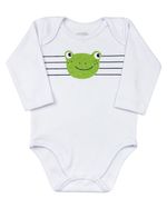 Conjunto Bebê Plush Ondulê e Suedine Silk Screen Sapinho