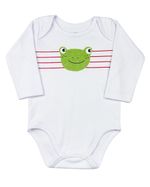 Conjunto Bebê Plush Ondulê e Suedine Silk Screen Sapinho