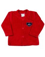 Conjunto Bebê Plush Ondulê e Suedine Estampado Corações