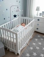 Saco de Dormir de Bebê Suedine Estampado Estrela