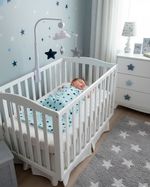 Saco de Dormir de Bebê Suedine Estampado Estrela