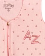 Saco de Dormir de Bebê Suedine Estampado Corações