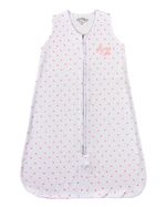 Saco de Dormir de Bebê Suedine Estampado Corações