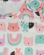 Saco de Dormir Casulo de Bebê Pijama Suedine Estampado Digital Sem Mangas