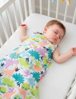 Saco de Dormir Casulo de Bebê Pijama Suedine Estampado Digital Sem Mangas
