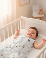 Saco de Dormir Casulo de Bebê Pijama Suedine Estampado Barquinhos