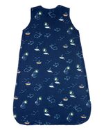 Saco de Dormir Casulo de Bebê Pijama Suedine Estampado Barquinhos