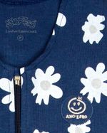 Saco de Dormir Casulo de Bebê Pijama Suedine Estampado Flores