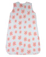 Saco de Dormir Casulo de Bebê Pijama Suedine Estampado Flores