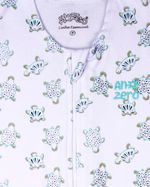Saco de Dormir Casulo Bebê Menino Suedine Estampado Tartarugas