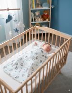 Saco de Dormir Casulo Bebê Menino Suedine Estampado Polvos