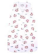 Saco de Dormir Casulo Bebê Menino Suedine Estampado Polvos