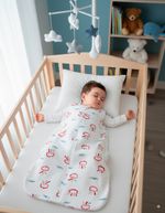 Saco de Dormir Casulo Bebê Menino Suedine Estampado Polvos
