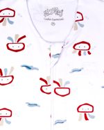 Saco de Dormir Casulo Bebê Menino Suedine Estampado Polvos