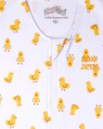 Saco de Dormir Bebê Menino Menina Casulo Suedine Estampado Patinhos