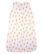 Saco de Dormir Bebê Menino Menina Casulo Suedine Estampado Patinhos