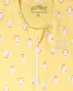 Saco de Dormir Bebê Menino Menina Casulo Suedine Estampado Patinhos