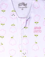 Saco de Dormir Casulo Bebê Menina Suedine Estampado Tulipas