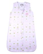 Saco de Dormir Casulo Bebê Menina Suedine Estampado Tulipas