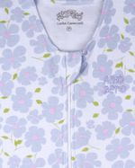 Saco de Dormir Casulo Bebê Menina Suedine Estampado Floral