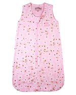 Saco de Dormir Casulo Bebê Menina Suedine Estampado Floral