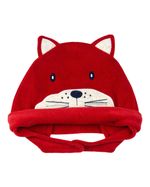 Touca de Bebê Plush Bordado Gatinho