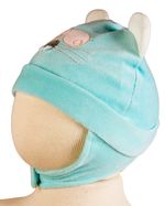 Touca de Bebe Plush com Botão Bordado de Ratinho