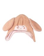 Touca de bebê Malha Pelúcia Ovelhinha