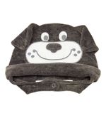 Touca Bebê Plush Jeans Laserwash Cachorrinho