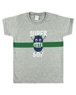 Conjunto Infantil Menino Meia Malha e Sarja Tinturada Super Cut Boy