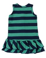 Vestido Infantil Piquet Listrado Bordado Florzinha