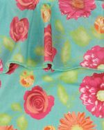 Vestido Infantil Verão Sem Mangas Microfibra Estampa Digital Floral