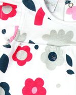 Vestido Bebê Menina Infantil Verão 10M a 3 Anos Manga Cavada Suedine Estampado Floral